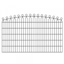 Good quality Modern Outdoor Deco mesh fence Arco Recto Wave Arco+Wave double wire rods 2D yard fence